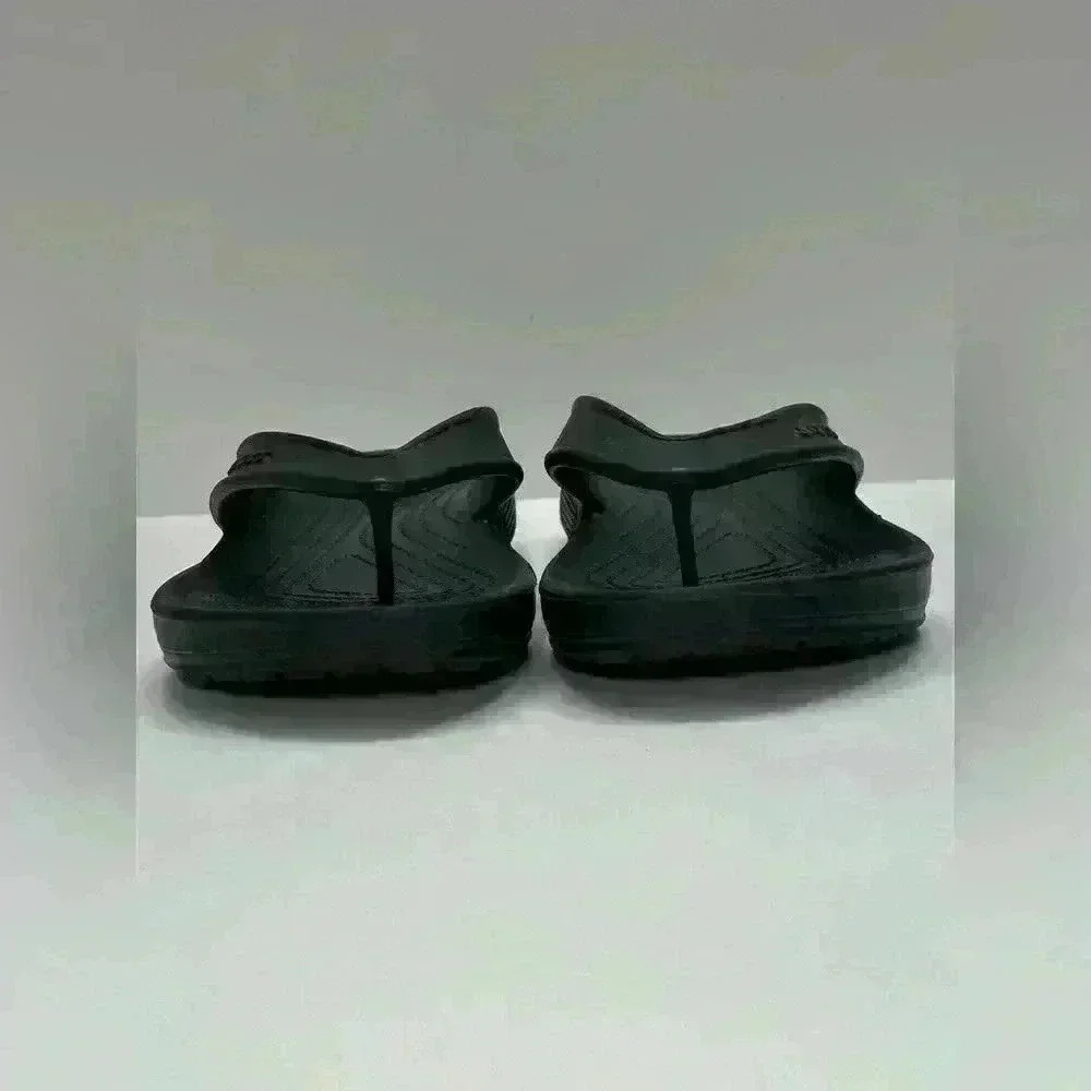 Crocs Unisex Comfort Flip Flop Sandals Black Slip On Men’s 7 Women’s 9 VGC - Picture 6 of 6